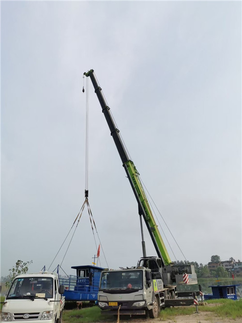 永寿县桥梁建设吊装案例